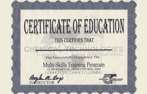 Stain Removal Professional Certificate